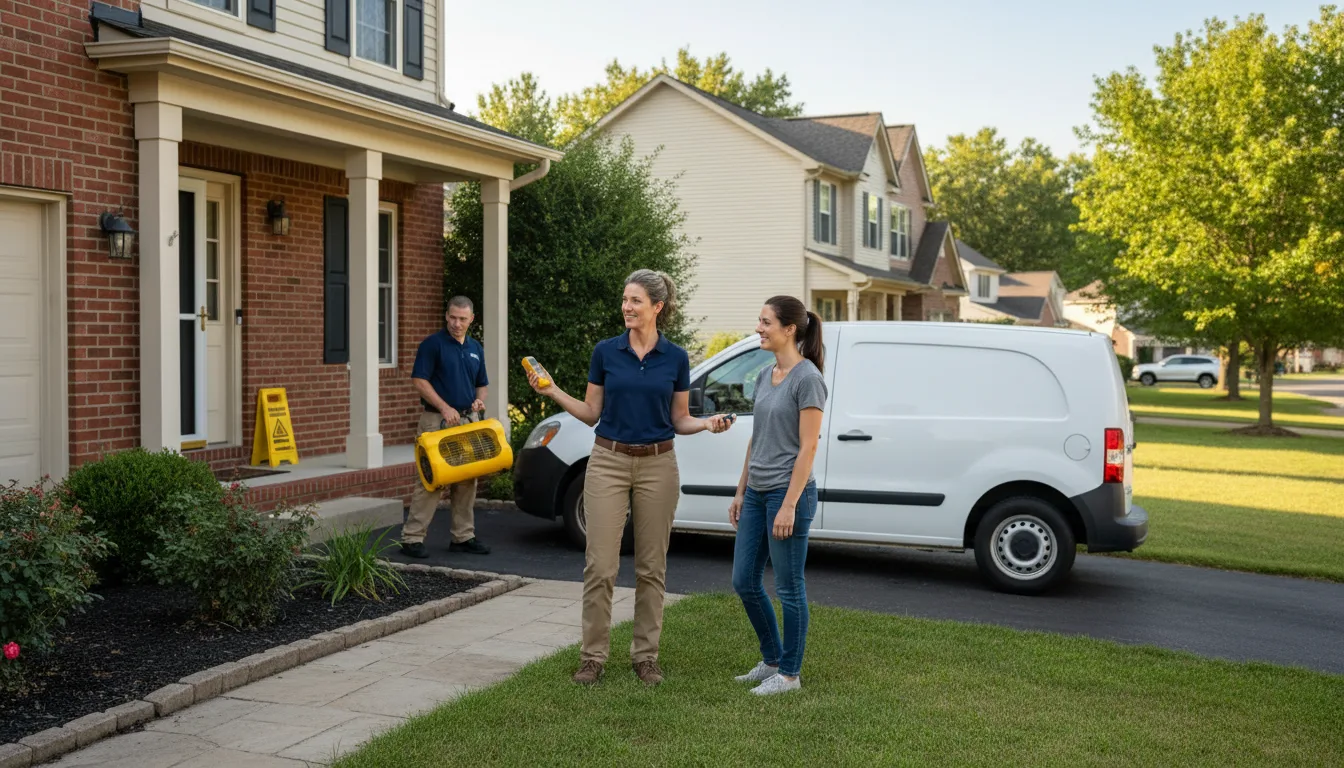 Residential water damage restoration in Glasgow, DE